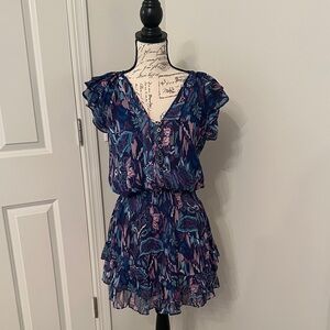 Ramy Brook Multicolor Ruffled Dress Size XXS/TTP